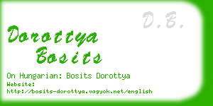 dorottya bosits business card